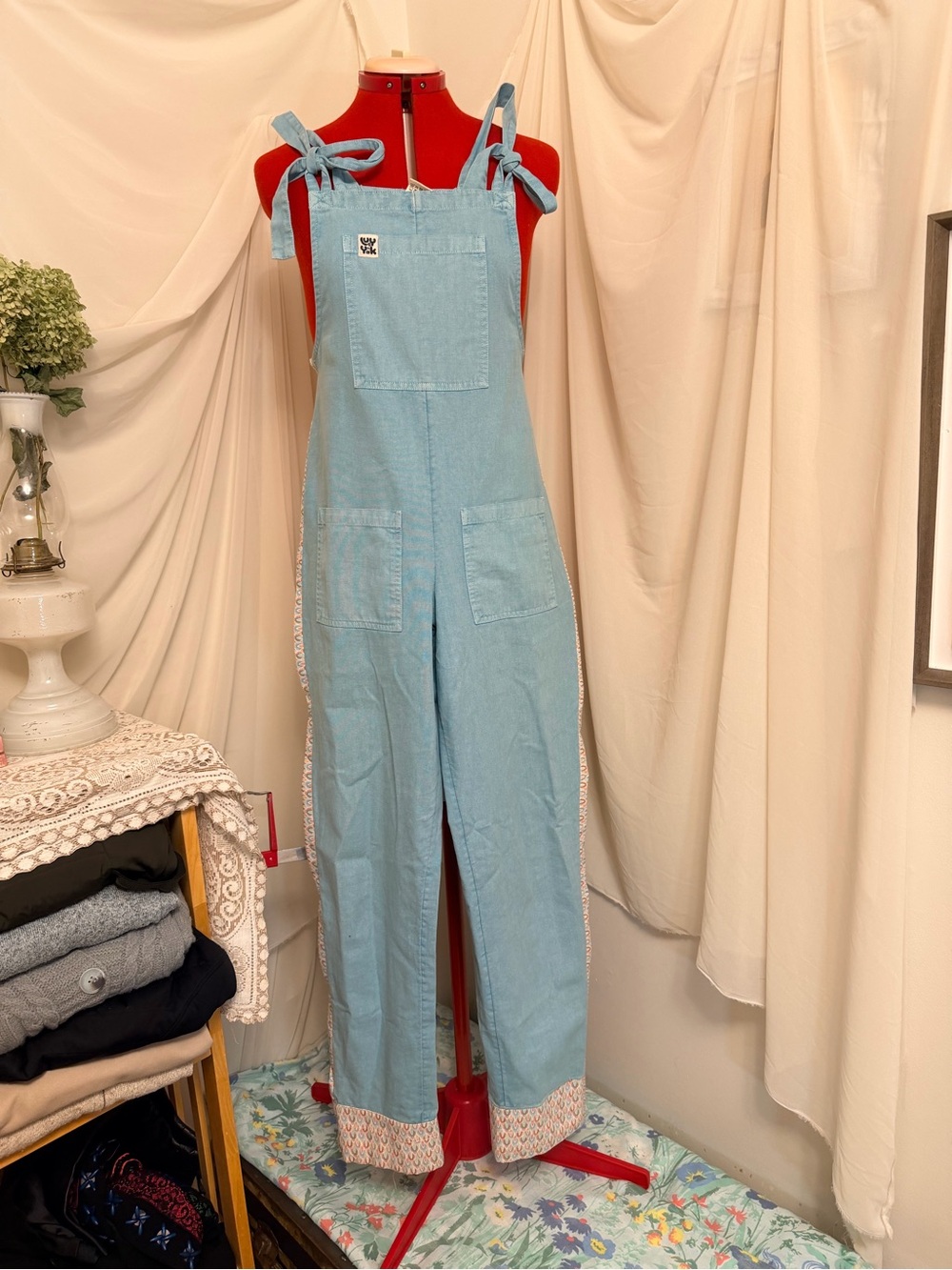 Lucy & Yak Original Organic Cotton Dungarees Blue Bib Overall Jumpsuit